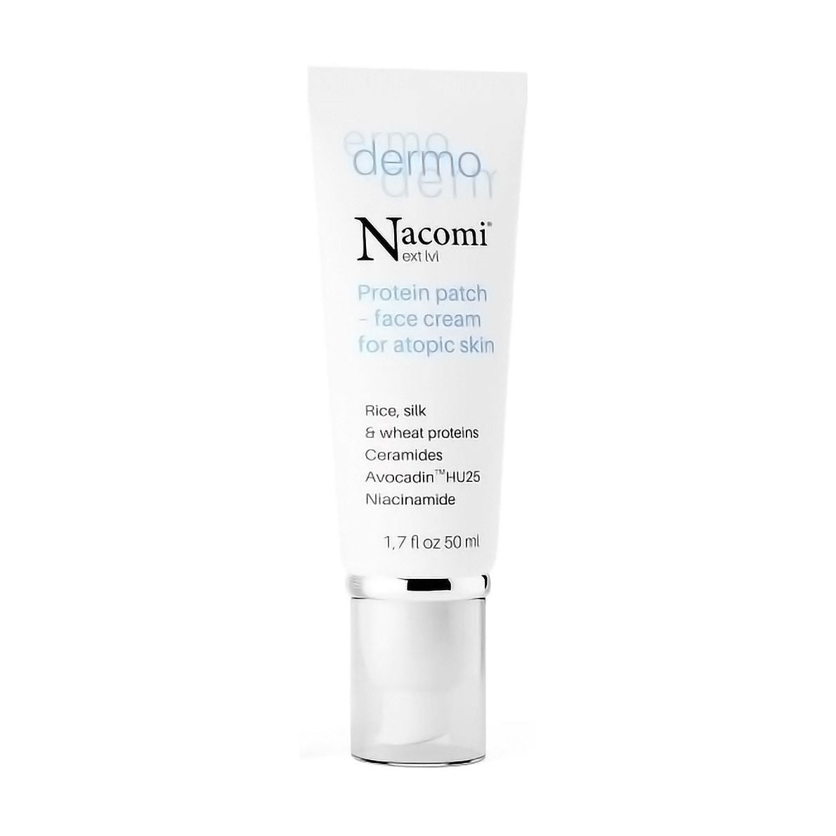 Уцінка! Протеїновий патч-крем для обличчя Nacomi Next Level Dermo Protein Patch Face Cream для атопічної шкіри, 50 мл